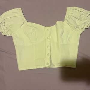 Cropped sweetheart top